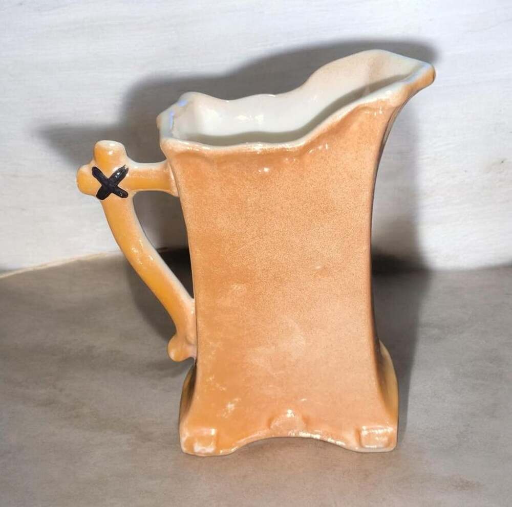 Vintage Porcelain Pitcher Creamer Made in Czechoslovakia Lusterware Glaze